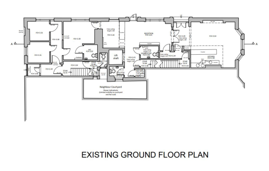 This is the ground floor plan we produced.