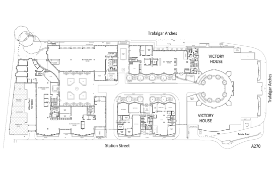 Having surveyed the site in several stages, we produced a series of general arrangement plans for the client.