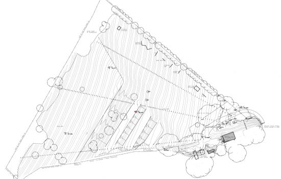 The final result was a detailed site plan tailored to the architects requirements.