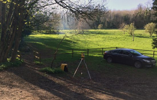 Site detail and levels were gathered using our Trimble S3 robotic total station theodolite.